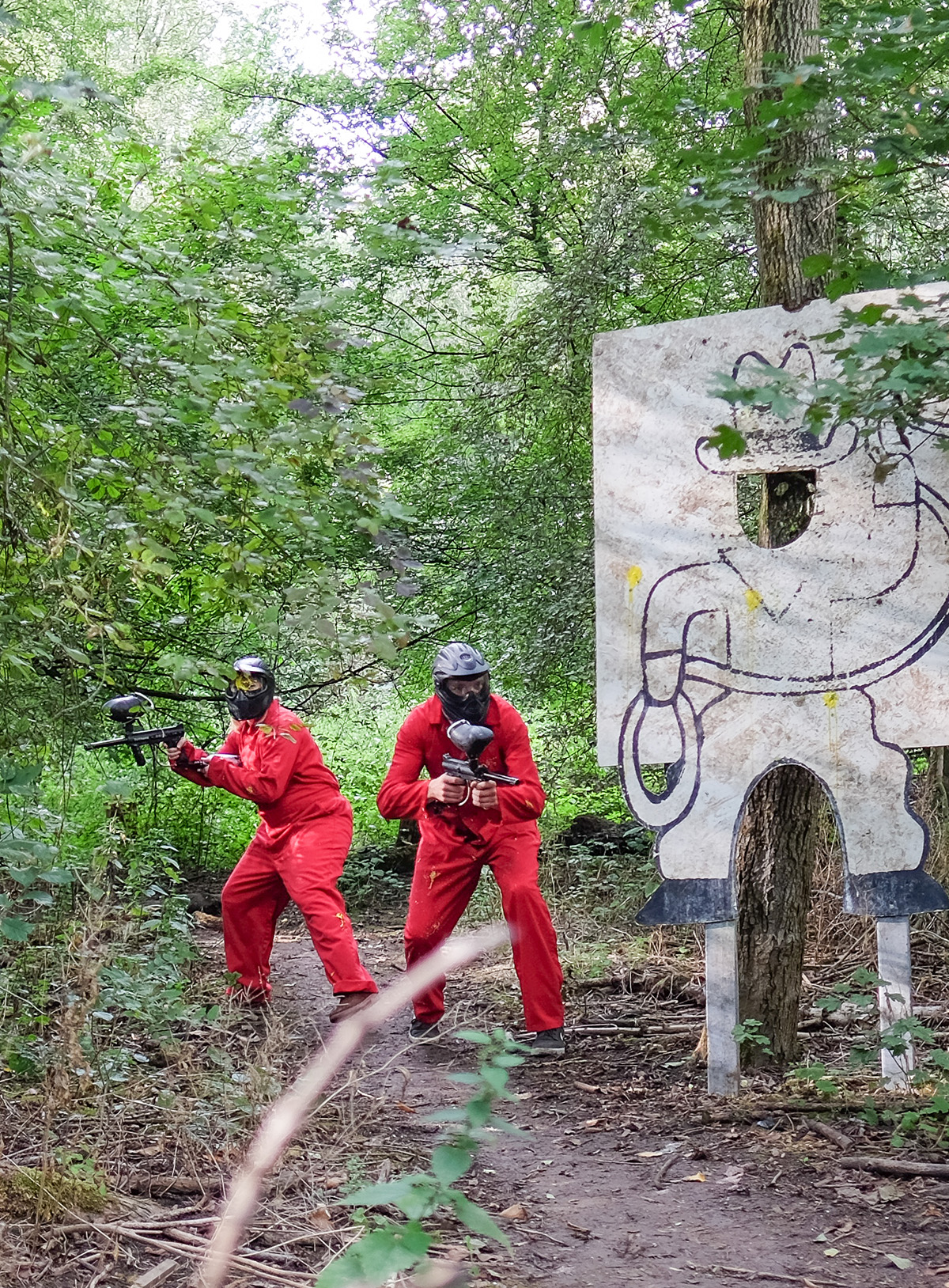 Paintball Gelderland in bos Evenementenlocatie Watergoed