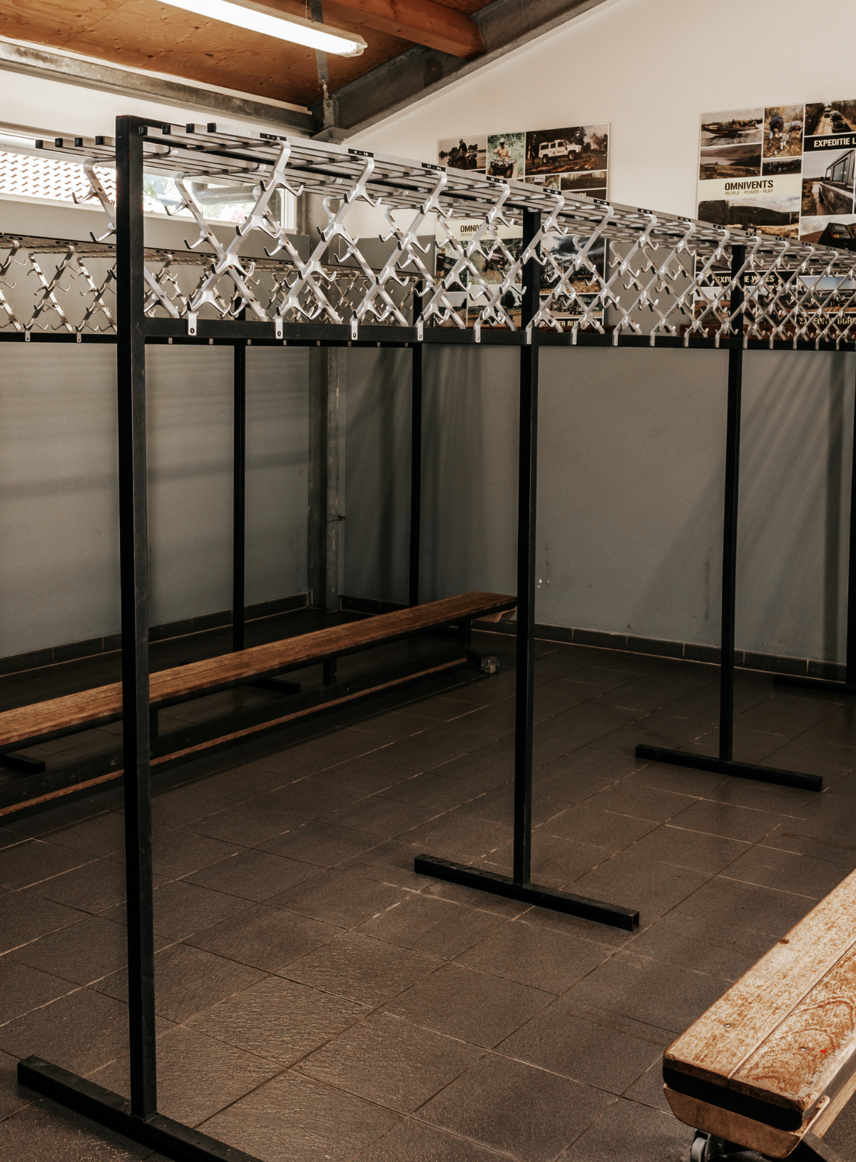 Kleedkamer onderdeel van de faciliteiten bij Paintball Gelderland